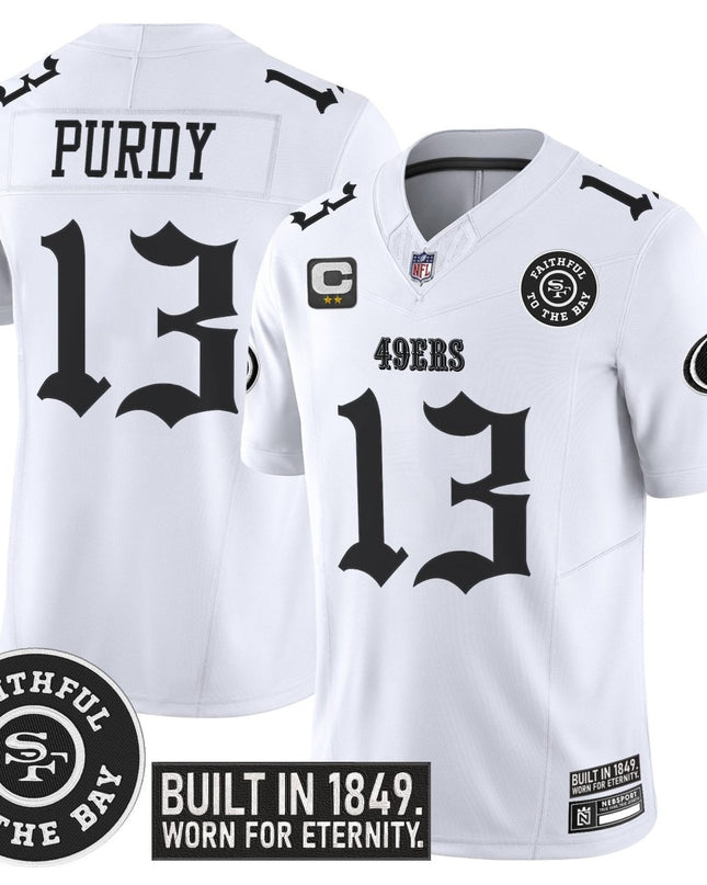 Men's San Francisco 49ers 'Fog City Gothic Edition' Vapor Limited Jersey - All Stitched SF49_KDZ - KINDOZY