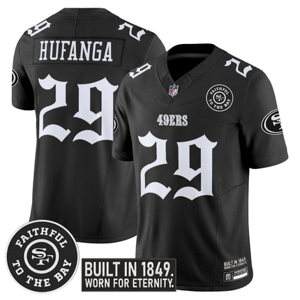 Men's San Francisco 49ers 'Fog City Gothic Edition' Vapor Limited Jersey - All Stitched SF49_KDZ - KINDOZY