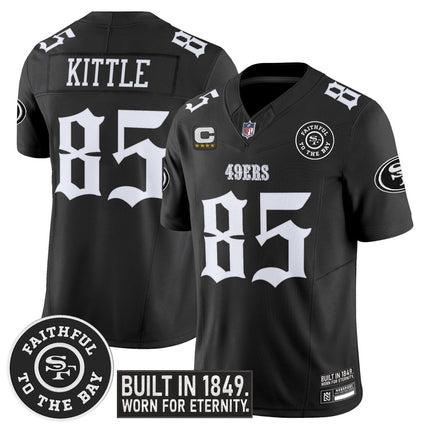 Men's San Francisco 49ers 'Fog City Gothic Edition' Vapor Limited Jersey - All Stitched SF49_KDZ - KINDOZY