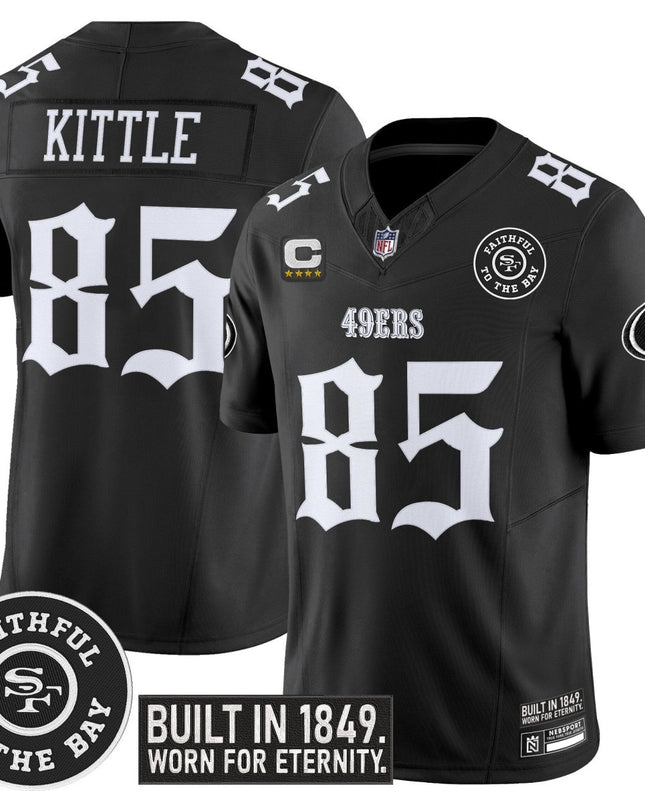 Men's San Francisco 49ers 'Fog City Gothic Edition' Vapor Limited Jersey - All Stitched SF49_KDZ - KINDOZY