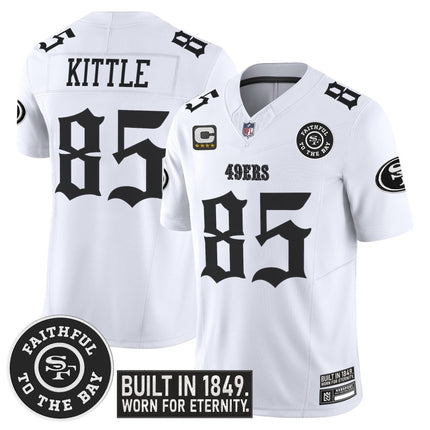 Men's San Francisco 49ers 'Fog City Gothic Edition' Vapor Limited Jersey - All Stitched SF49_KDZ - KINDOZY
