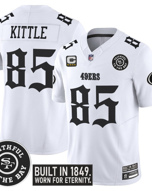 Men's San Francisco 49ers 'Fog City Gothic Edition' Vapor Limited Jersey - All Stitched SF49_KDZ - KINDOZY