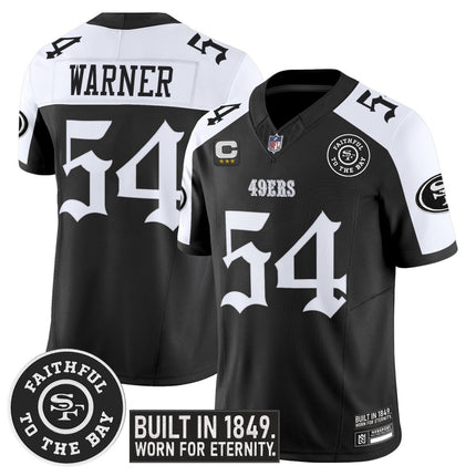 Men's San Francisco 49ers 'Fog City Gothic Edition' Vapor Limited Jersey - All Stitched SF49_KDZ - KINDOZY
