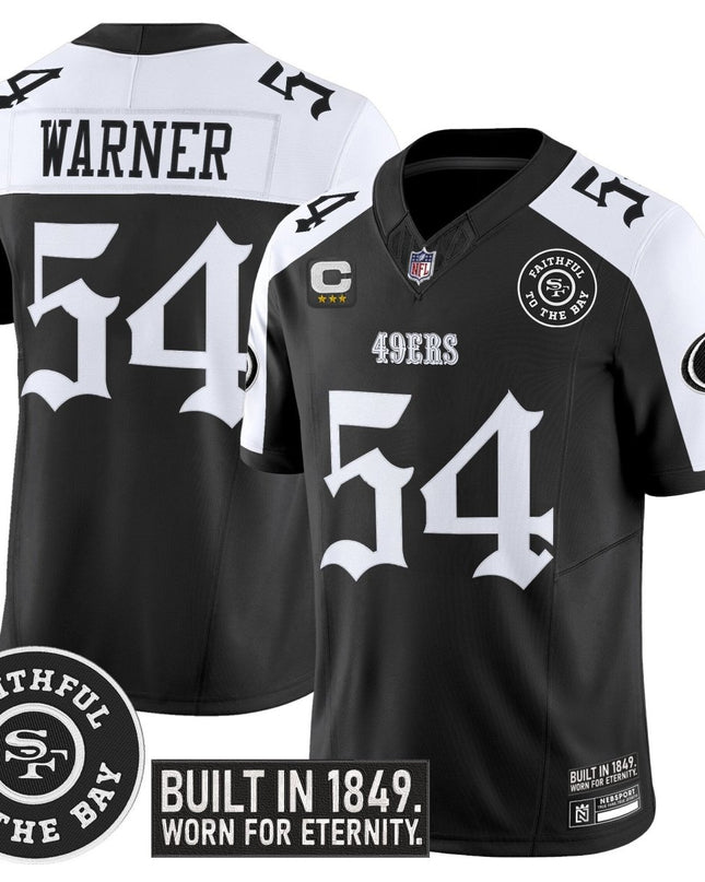 Men's San Francisco 49ers 'Fog City Gothic Edition' Vapor Limited Jersey - All Stitched SF49_KDZ - KINDOZY