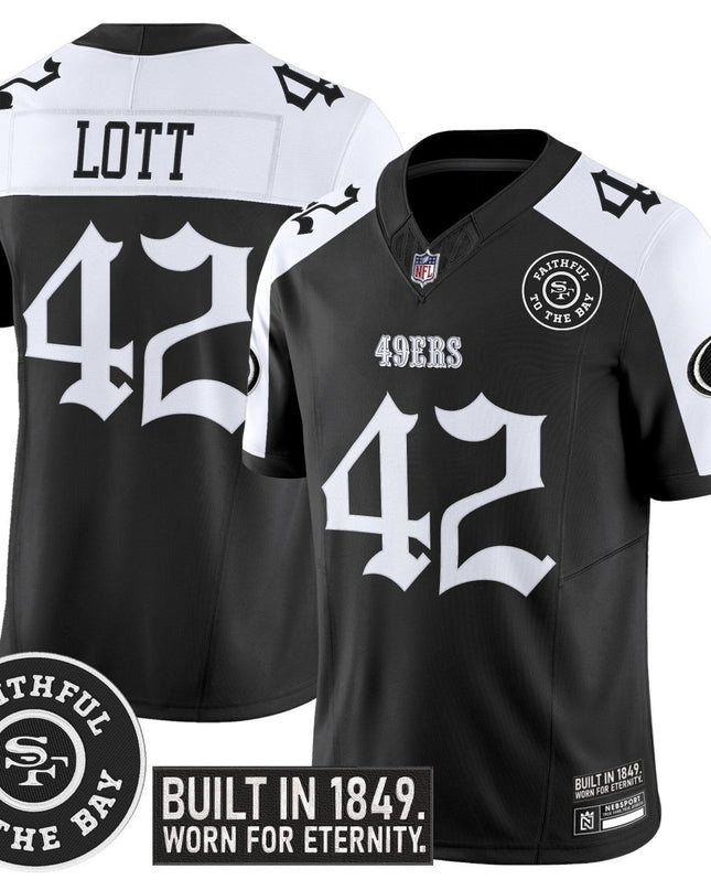 Men's San Francisco 49ers 'Fog City Gothic Edition' Vapor Limited Jersey - All Stitched SF49_KDZ - KINDOZY