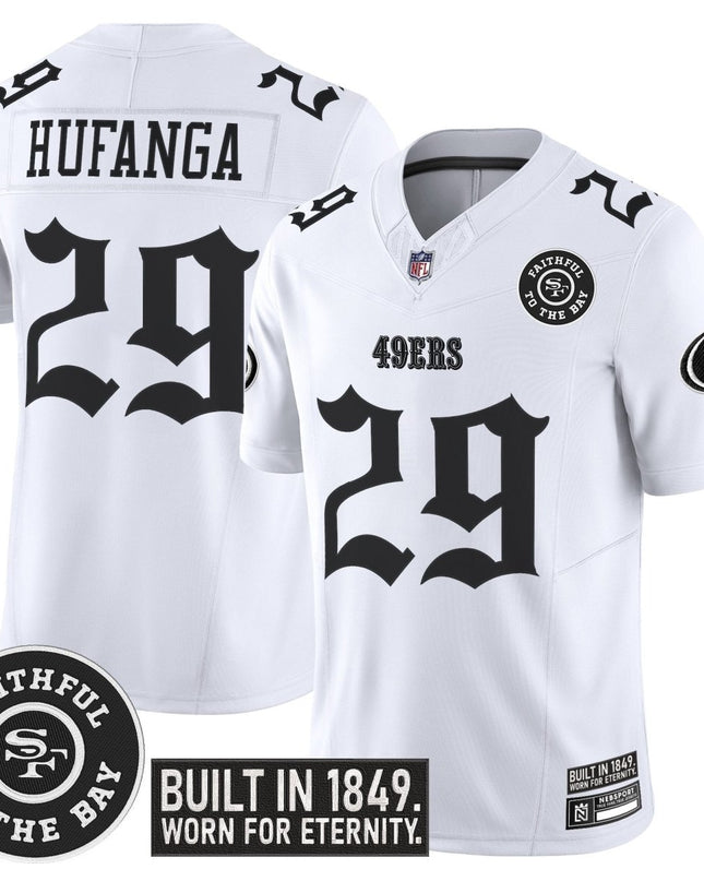 Men's San Francisco 49ers 'Fog City Gothic Edition' Vapor Limited Jersey - All Stitched SF49_KDZ - KINDOZY