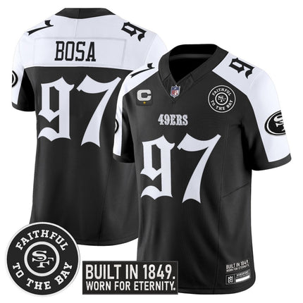 Men's San Francisco 49ers 'Fog City Gothic Edition' Vapor Limited Jersey - All Stitched SF49_KDZ - KINDOZY