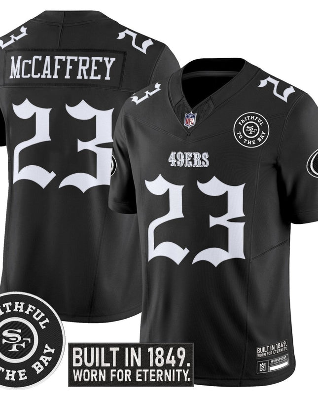 Men's San Francisco 49ers 'Fog City Gothic Edition' Vapor Limited Jersey - All Stitched SF49_KDZ - KINDOZY
