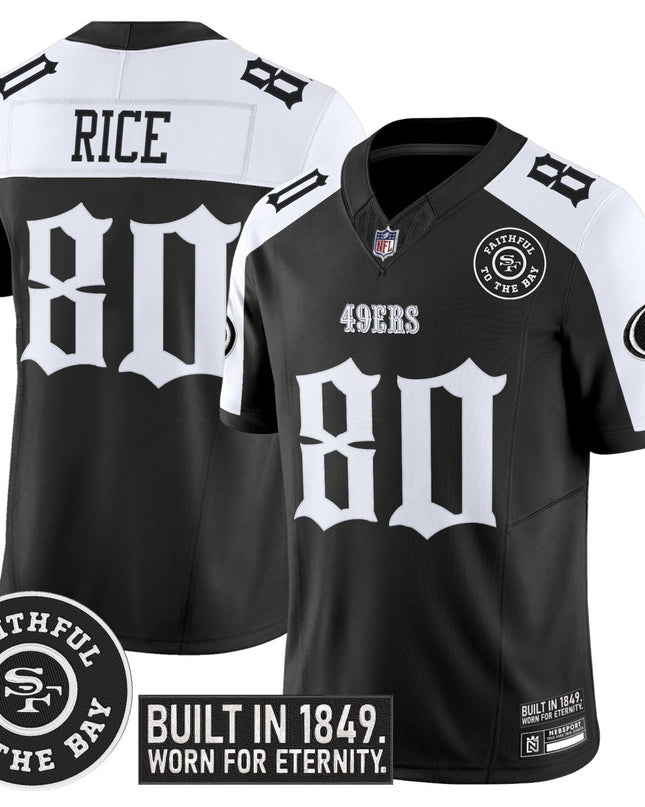 Men's San Francisco 49ers 'Fog City Gothic Edition' Vapor Limited Jersey - All Stitched SF49_KDZ - KINDOZY