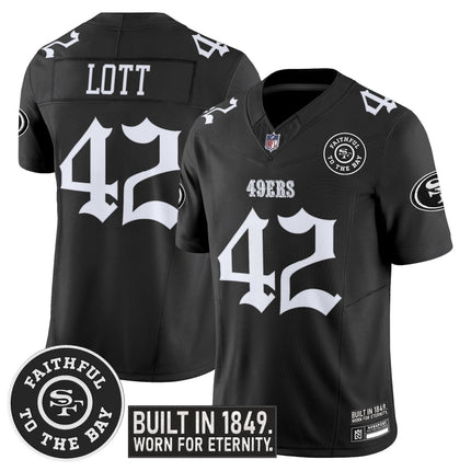 Men's San Francisco 49ers 'Fog City Gothic Edition' Vapor Limited Jersey - All Stitched SF49_KDZ - KINDOZY