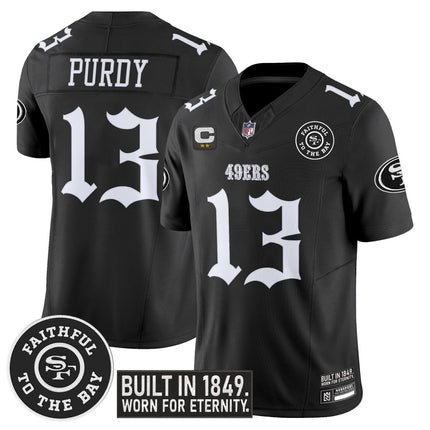 Men's San Francisco 49ers 'Fog City Gothic Edition' Vapor Limited Jersey - All Stitched SF49_KDZ - KINDOZY