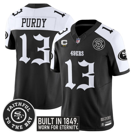 Men's San Francisco 49ers 'Fog City Gothic Edition' Vapor Limited Jersey - All Stitched SF49_KDZ - KINDOZY