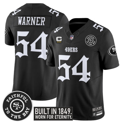 Men's San Francisco 49ers 'Fog City Gothic Edition' Vapor Limited Jersey - All Stitched SF49_KDZ - KINDOZY