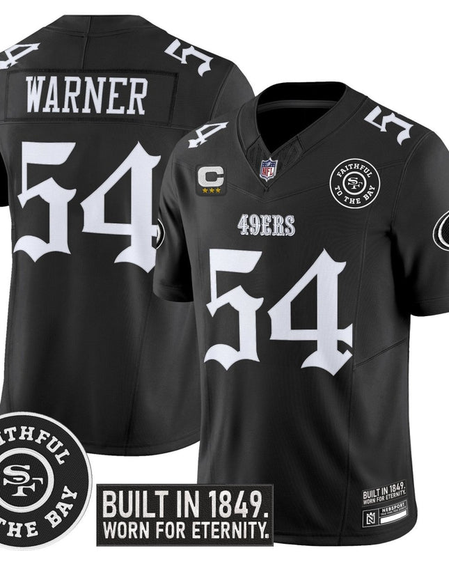 Men's San Francisco 49ers 'Fog City Gothic Edition' Vapor Limited Jersey - All Stitched SF49_KDZ - KINDOZY