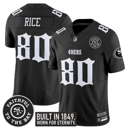 Men's San Francisco 49ers 'Fog City Gothic Edition' Vapor Limited Jersey - All Stitched SF49_KDZ - KINDOZY