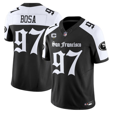 Men's San Francisco 49ers 'Gothic Edition' Vapor Limited Jersey - All Stitched SF49_KDZ - KINDOZY