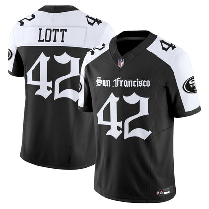 Men's San Francisco 49ers 'Gothic Edition' Vapor Limited Jersey - All Stitched SF49_KDZ - KINDOZY
