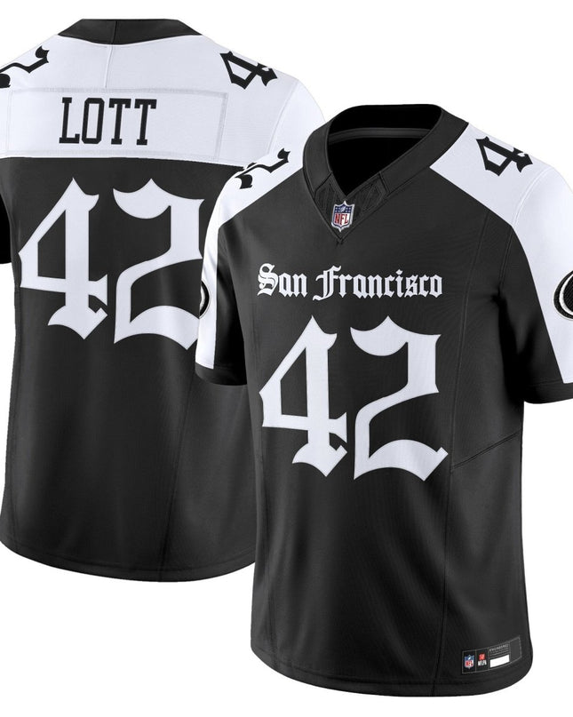 Men's San Francisco 49ers 'Gothic Edition' Vapor Limited Jersey - All Stitched SF49_KDZ - KINDOZY