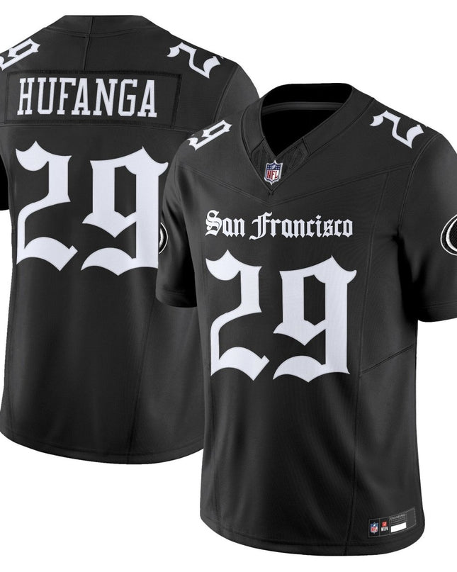 Men's San Francisco 49ers 'Gothic Edition' Vapor Limited Jersey - All Stitched SF49_KDZ - KINDOZY