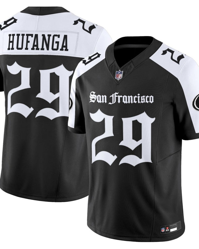 Men's San Francisco 49ers 'Gothic Edition' Vapor Limited Jersey - All Stitched SF49_KDZ - KINDOZY