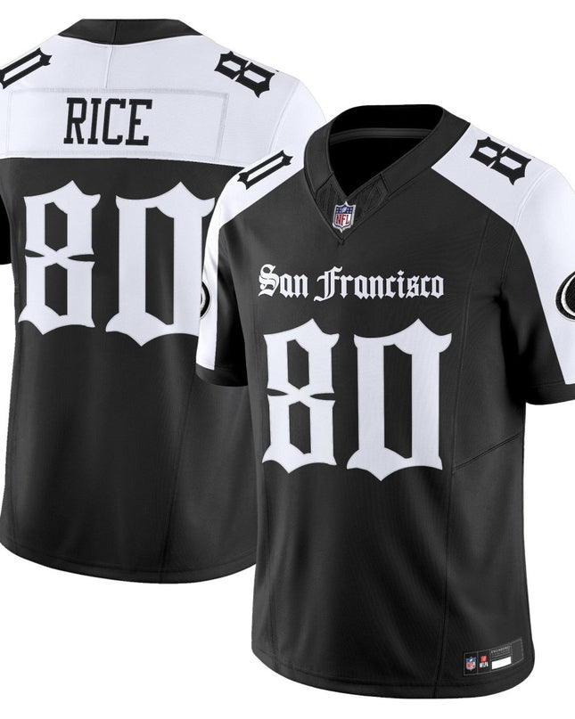 Men's San Francisco 49ers 'Gothic Edition' Vapor Limited Jersey - All Stitched SF49_KDZ - KINDOZY