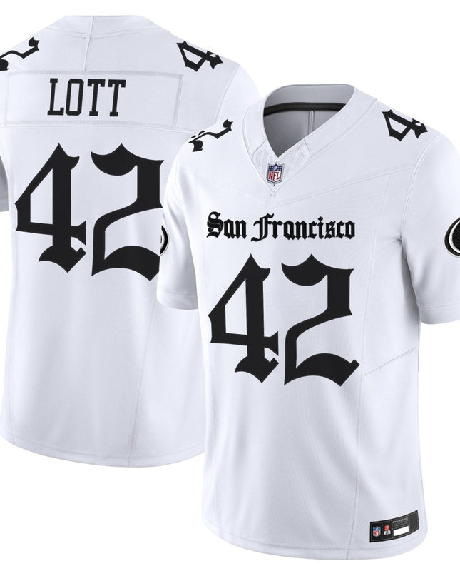 Men's San Francisco 49ers 'Gothic Edition' Vapor Limited Jersey - All Stitched SF49_KDZ - KINDOZY