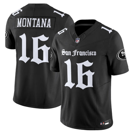Men's San Francisco 49ers 'Gothic Edition' Vapor Limited Jersey - All Stitched SF49_KDZ - KINDOZY