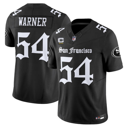 Men's San Francisco 49ers 'Gothic Edition' Vapor Limited Jersey - All Stitched SF49_KDZ - KINDOZY