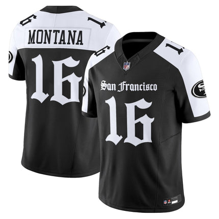Men's San Francisco 49ers 'Gothic Edition' Vapor Limited Jersey - All Stitched SF49_KDZ - KINDOZY