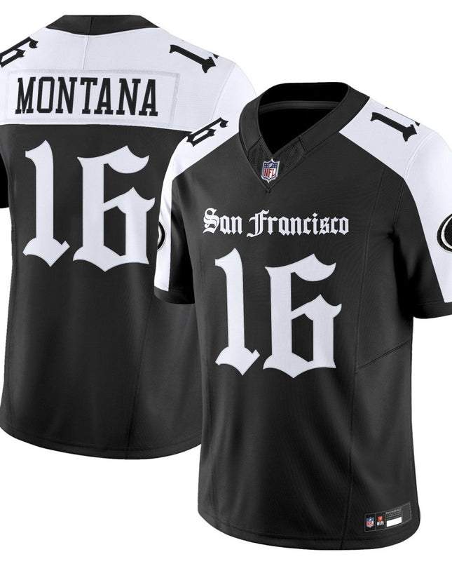 Men's San Francisco 49ers 'Gothic Edition' Vapor Limited Jersey - All Stitched SF49_KDZ - KINDOZY