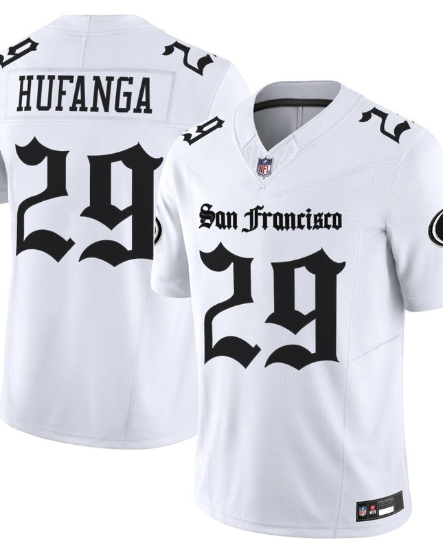 Men's San Francisco 49ers 'Gothic Edition' Vapor Limited Jersey - All Stitched SF49_KDZ - KINDOZY