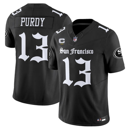 Men's San Francisco 49ers 'Gothic Edition' Vapor Limited Jersey - All Stitched SF49_KDZ - KINDOZY