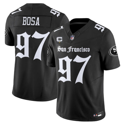 Men's San Francisco 49ers 'Gothic Edition' Vapor Limited Jersey - All Stitched SF49_KDZ - KINDOZY