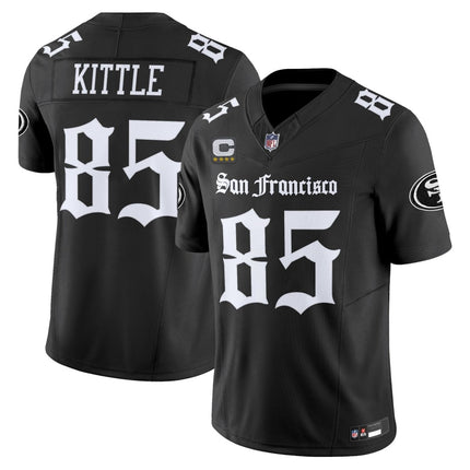Men's San Francisco 49ers 'Gothic Edition' Vapor Limited Jersey - All Stitched SF49_KDZ - KINDOZY