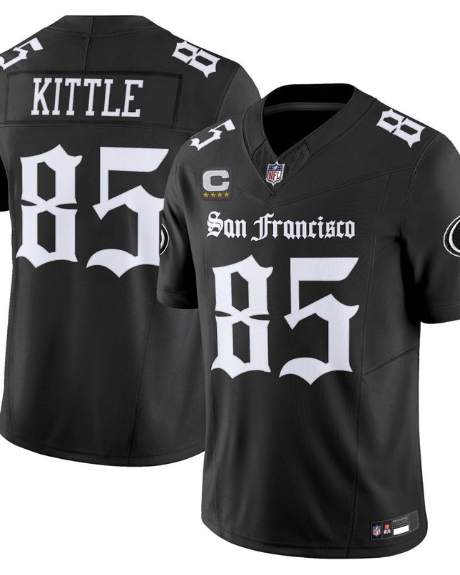 Men's San Francisco 49ers 'Gothic Edition' Vapor Limited Jersey - All Stitched SF49_KDZ - KINDOZY
