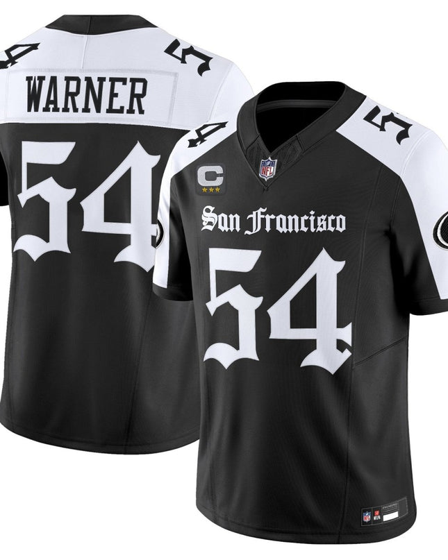 Men's San Francisco 49ers 'Gothic Edition' Vapor Limited Jersey - All Stitched SF49_KDZ - KINDOZY
