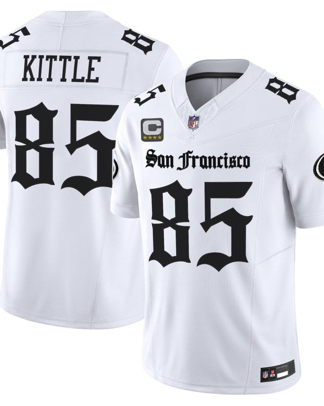 Men's San Francisco 49ers 'Gothic Edition' Vapor Limited Jersey - All Stitched SF49_KDZ - KINDOZY