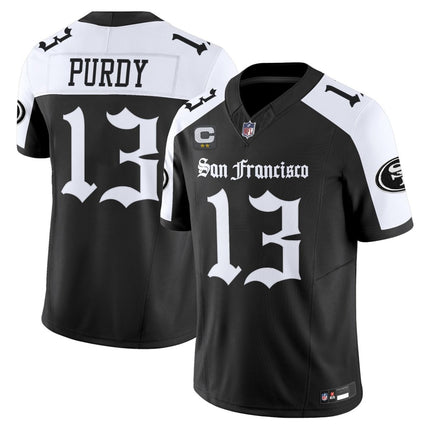 Men's San Francisco 49ers 'Gothic Edition' Vapor Limited Jersey - All Stitched SF49_KDZ - KINDOZY