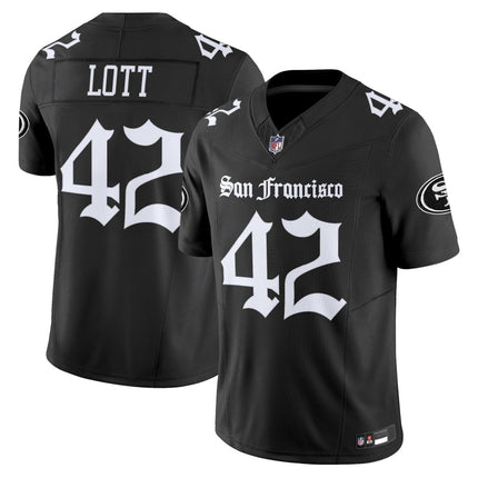 Men's San Francisco 49ers 'Gothic Edition' Vapor Limited Jersey - All Stitched SF49_KDZ - KINDOZY