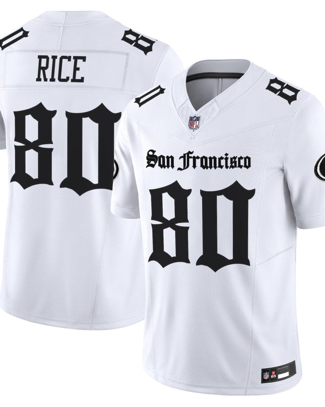 Men's San Francisco 49ers 'Gothic Edition' Vapor Limited Jersey - All Stitched SF49_KDZ - KINDOZY