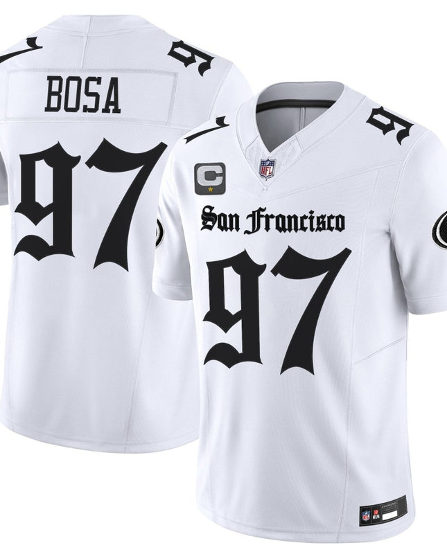 Men's San Francisco 49ers 'Gothic Edition' Vapor Limited Jersey - All Stitched SF49_KDZ - KINDOZY