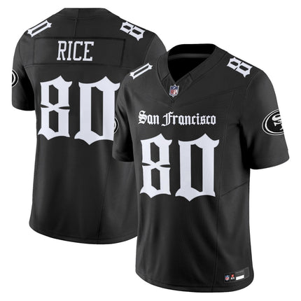 Men's San Francisco 49ers 'Gothic Edition' Vapor Limited Jersey - All Stitched SF49_KDZ - KINDOZY