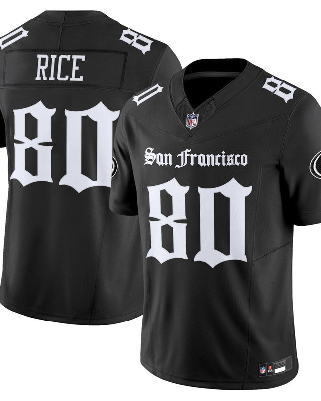 Men's San Francisco 49ers 'Gothic Edition' Vapor Limited Jersey - All Stitched SF49_KDZ - KINDOZY