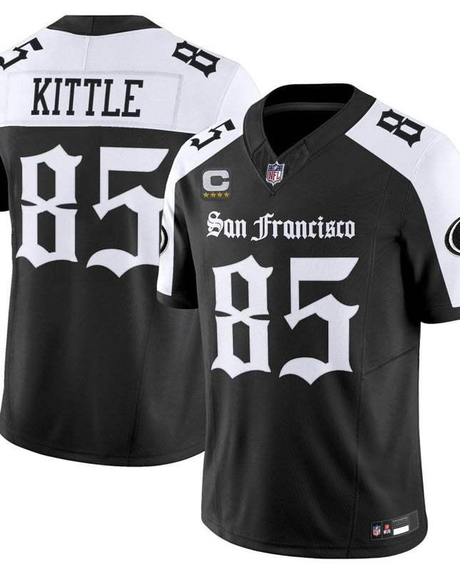 Men's San Francisco 49ers 'Gothic Edition' Vapor Limited Jersey - All Stitched SF49_KDZ - KINDOZY