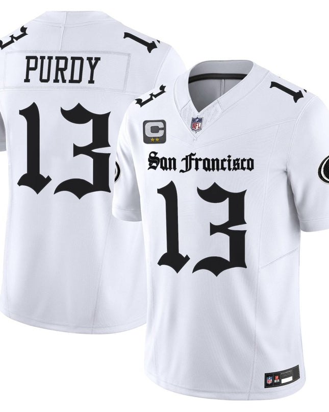 Men's San Francisco 49ers 'Gothic Edition' Vapor Limited Jersey - All Stitched SF49_KDZ - KINDOZY