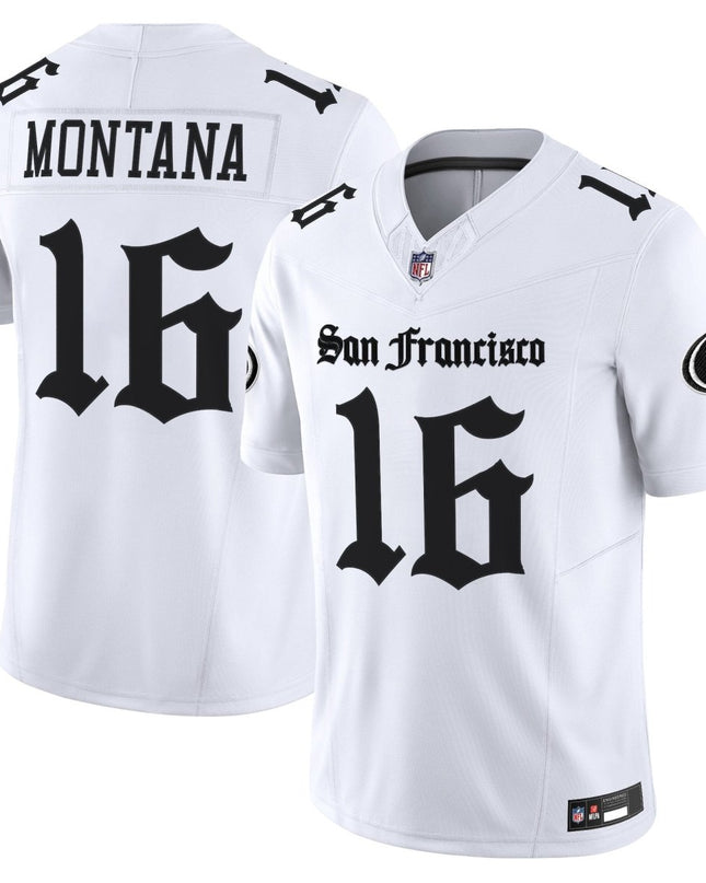 Men's San Francisco 49ers 'Gothic Edition' Vapor Limited Jersey - All Stitched SF49_KDZ - KINDOZY