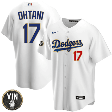 Men's Shohei Ohtani Los Angeles Dodgers Vin Scully Patch Jersey - All Stitched - KINDOZY