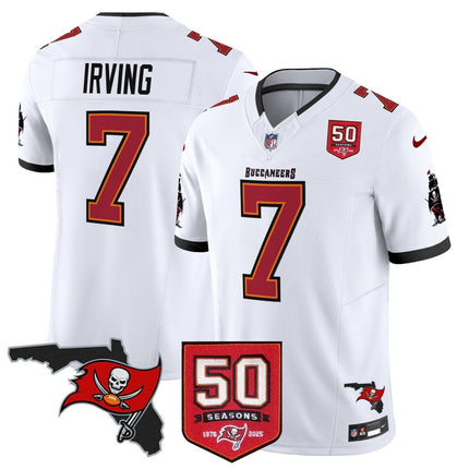 Men's Tampa Bay Buccaneers 50th Season Patch Vapor Limited Jersey - All Stitched TBBUC_KDZ - KINDOZY