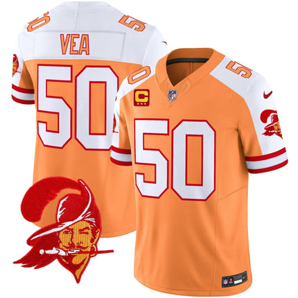 Men's Tampa Bay Buccaneers Throwback Vapor Limited Jersey V2 - All Stitched TBBUC_KDZ - KINDOZY