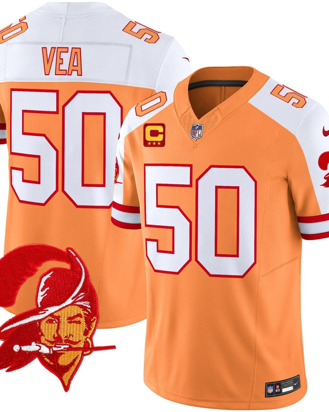 Men's Tampa Bay Buccaneers Throwback Vapor Limited Jersey V2 - All Stitched TBBUC_KDZ - KINDOZY